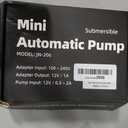 Automatic Small Sump Pump with Water Sensor, 8 FT Lift 74 GPH with 6 FT Tubing, 115/230V Mini HVAC Condensate Removal Pump with Float Switch for Dehumidifier, Air Conditioner, Hydroponic, Auto On Off