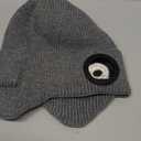 Bluetooth Beanie with Light, Built-in Wireless Headphones & Stereo Speakers - USB Rechargeable Bluetooth Hat | Unique Tech Gifts Birthday Gifts for Men and Women (Light Grey, Adult)