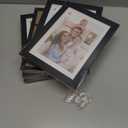 Giftgarden 5x7 Picture Frame Set of 8, 6x8 Matted to Display 5 by 7 Photo with Mat or 6 by 8 without Mat for Wall or Tabletop, Black