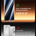 MAGIC JOHN 2PACK 3rd Gen for Samsung Galaxy S26 Privacy Screen Protector, Anti-Spy, One-Pull Easy Install, Smooth Touch, Auto-Align Screen, Support Fingerprint Unlock, 9H Glass, Anti-Scratch