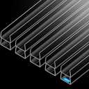 MONOID Drawer Edge Protector, Slip-On Clear Table Corners Guards, Door Kitchen Furniture Bumper, Prevent Wear, Impact Protection, Ease to Cut, 3/4" Thick, 24" Length – Clear, Pack of 20