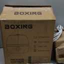 BOXING 3L Cool Mist Humidifier, Ultra Quiet 20dB for Bedroom, Baby & Office, Top Fill Air Humidifier for Home Office & Indoor Plants, 30H Runtime, Essential Oil Tray, Night Light, BPA-Free, White