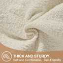 2 x ORTIGIA Farmhouse Lumber Pillow Covers Decorative 12x20 Textured Pillowcaes with Scalloped Edge Pillow Case for Couch Sofa Bed Cushion Living Room Khaki (Lace-brown)