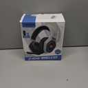 Ozeino 2.4GHz Wireless Gaming Headset for PC, Ps5, Ps4 - Lossless Audio USB & Type-C Ultra Stable Gaming Headphones with Flip Microphone, 40-Hr Battery Gamer Headset for Switch, Laptop, Mobile, Mac (Black and White)