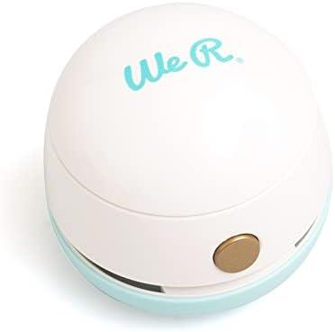 We R Makers Mini Glitter Vac, Cleans Glitter, Powder, Easy to Use, USB Charging, Compact for On-The-go Crafting, Scrapbooking, Journaling, Card Making, Printmaking