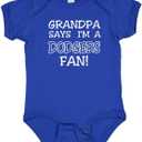 Grandpa Says I am a Dodgers Fan Baby Bodysuit (Newborn)