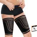 Hamstring Compression Sleeve(pair)-Copper Thigh Compression Sleeve for Women Men-Thigh Braces for Quad Supports,Groin Pull Relief,Running, 3XL
