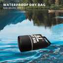 Waterproof Dry Bag for Women and Men,5L Roll Top Lightweight Storage Bag Reflective Backpack with Waterproof Phone Pouch Suitable for Travel Swimming Boating Kayaking Paddle Accessories