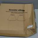 Burlap Empire Lamp Shades Set of 2, 6" Top x 16" Bottom x 10.8" High, Brown Lamp Shades for Table Lamps Floor Lamps, Natural Linen Lampshades Replacement, Spider, Harp Holders Included, Easy Assembly