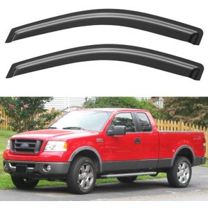 Window Rain Guards Visors for 2004-2008 Ford F150 Standard Cab/Supercab, Out-Channel Window Vent Wind Shades Shield Deflectors for 04-08 F-150 (Not for 2004 F150 Heritage)