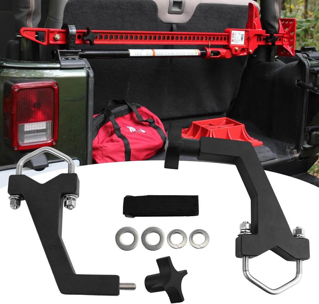 Roll Cage High Lift Jack Mount Brackets fit for 2007-2017 Jeep Wrangler JK