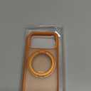 TORRAS 360 Magnetic Stand for iPhone 17 Pro Case, [Fit for MagSafe] [Rotatable Ring Kickstand] [4X Mil-Grade Shockproof] Slim Phone Cover, Camera Button, Cosmic Orange, Translucent, Ostand O3 Fitness