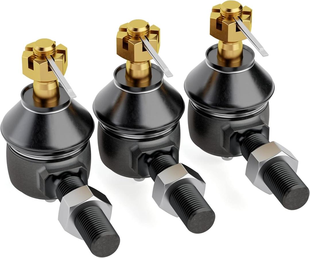 Club Car Ds Tie Rod End, 3PCS Ball Joint Kit Golf Cart Parts On Driver and Passenger Side Fits 1976-2008 Club Car Ds Gas & Electric OEM Part # 7539 7540