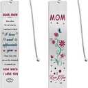 Jzxwan Mom Bookmark Gifts, Happy Birthday Mom Present, I Love My Mommy Bookmark, Thank You Mother Gifts Ideas