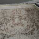 Light Brown Area Rug 6x9 Machine Washable Vintage Living Room Distressed Non Slip Carpet Traditional Indoor Bedroom Retro Floral Accent Throw Large Rug for Office Kitchen Dining Room