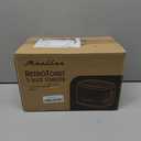 MELLERHOME Retro Toaster 2 Slice, 7 Browning Levels, 3 Functions (Reheat, Defrost, Cancel), Stainless Steel Features, Removable Crumb Tray, Under Base Cord Storage, Black