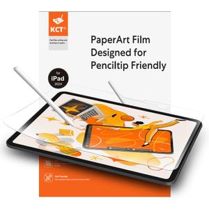 KCT 2 Pack Paperfeel Screen Protector Compatible with iPad Pro 11 inch M5 2025 / M4 2024, Anti-Glare & Matte Film for Drawing/Writing, Compatible with Apple Pencil