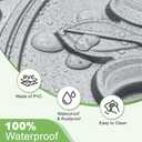Art3d Drop Ceiling Tiles 2x2, Glue-up Ceiling Panel, Fancy Classic Style, Argent Silver