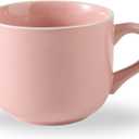 21 OZ Large Soup Mugs with Handles Microwave Safe, Oven Proof Soup Bowls, Porcelain Soup Cup for Dishwasher, Home, Office, Breakfast, Tea Parties, Dinner, Pink