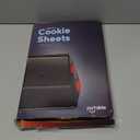 Baking Sheet Set, 2-Piece Cookie Sheet Set with Silicone Handles, Steel Baking Pan, Durable Baking Sheets for Oven, BPA Free Cookie Sheets for Baking Nonstick Set, Premium Sheet Pan, Black Baking Tray