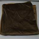 MIULEE Fall Pack of 2 Dark Gold Decorative Velvet Throw Pillow Cover Soft Pillow Cover Solid Square Cushion Case for Sofa Bedroom Car 22×22inch