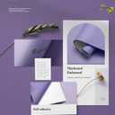 Dimoon 236''x17.7'' Purple Peel and Stick Wallpaper Contact Paper Modern Self Adhesive Wall Paper Removable Renter Friendly Textured Solid Color Shelf Cabinet Vinyl Roll (236''x17.7'',Dark Purple)