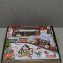 JUQU Christmas Train Set for Kids Ages 3-8  Remote Control Steam Locomotive Toy Train Gifts with Smoke, Lights, Sound & Tracks, Christmas Tree Train for Around or Under Tree