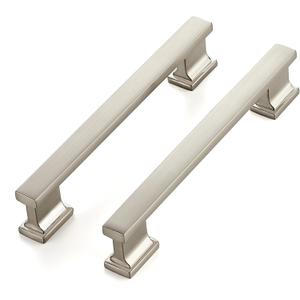 Ravinte Hardware 10 Pack 5 Inch (128mm) Brushed Nickel Cabinet Pulls, Heavy Duty Kitchen Drawer & Cupboard Handles, Solid Cabinet Hardware (5" Hole Center)