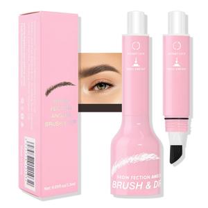 Brow Fection Angled Tip Press & Dip Eyebrow Pen Waterproof Liquid Eyebrow Brush for Natural-Looking Brows, Easy Application, Smudge-Proof & Long-Lasting #03, 06 , 2Pack