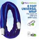 CPAP Tube Hose Cover - Wrap Fleece Skin - Full Length Zipper Cpap Hose Cover - Prevent Rainouts (8 Foot)
