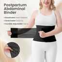 Trendyline Postpartum Belly Band for Women: Abdominal Binder for C Section Recovery Post Surgery Compression Reduce Swelling Diastasis Recti Repair - Lightweight Adjustable After Birth Belly Wrap