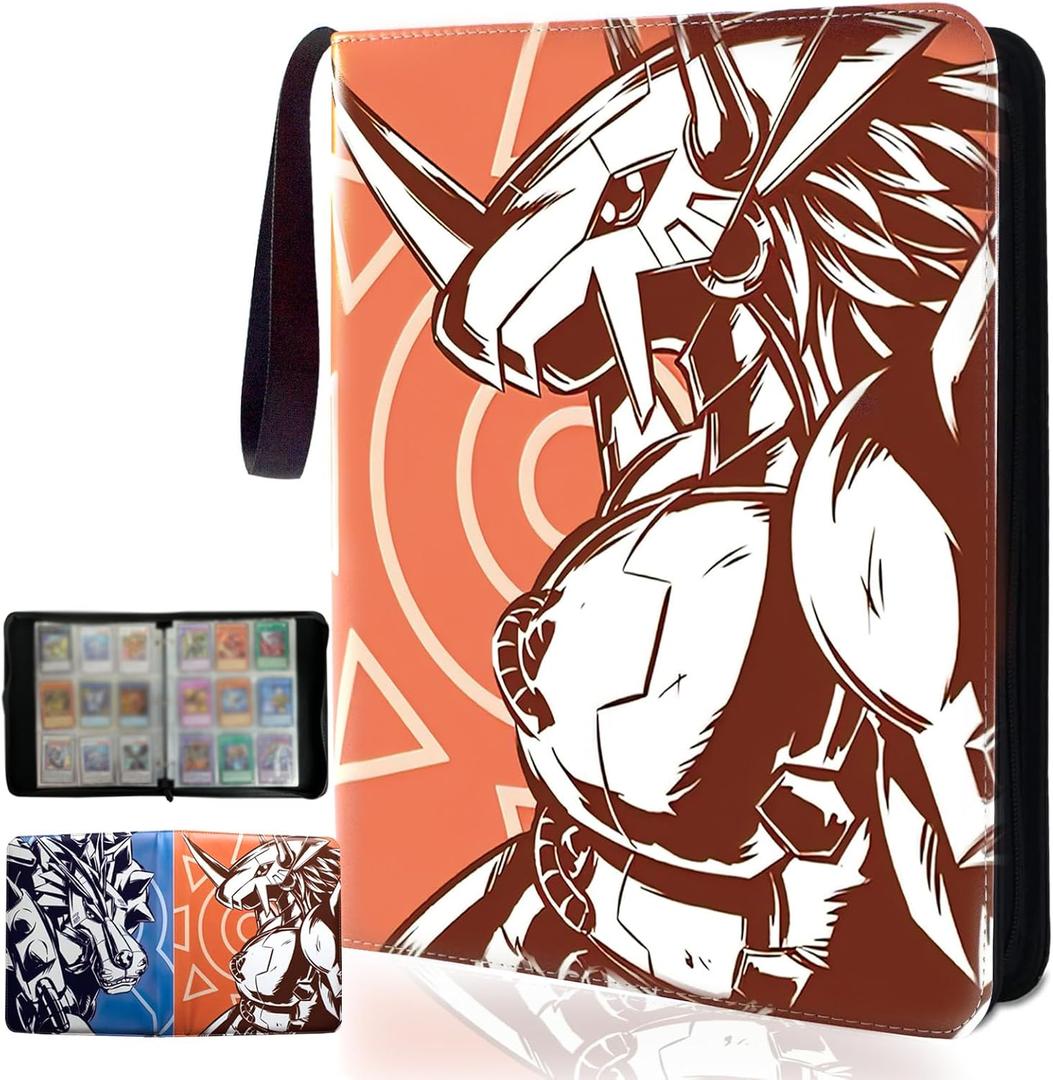 Trading Card Binder, Fits 900 Cards Card Collector Album Holder,with 50 Removable Sleeves Toys Gifts for Boys Girls (dtcg)