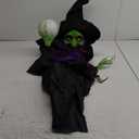 JOYIN 78" Hanging Witch Decor with Magic Ball Halloween Decorations Outdoor, Swing Flying Witch Halloween Porch Decor Party Supplies Sound Activated Light Up Eyes Lawn Yard Garden Door Haunted House