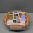 Ello Snap & Nest 10-Piece 4.5 Cup Plastic Meal Prep Set, Reusable Food Containers for Healthy Eating, Freezer, Dishwasher Safe, Cactus Blooms