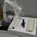 PoKat Farmhouse Floor Lamp for Living Room with Ceramic, 64" Black Standing Lamps for Living Room Corner, Modern Tall Floor Lamps for Bedroom, Sofa, Reading Nock, Rotary Switch, Matte Black