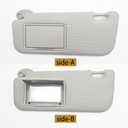 74320-02B21 74310-02K91 Left Driver Side Sun Visor, Replacement for Toyota Corolla 2014 2015 2016 2017 (Gray)