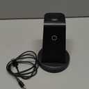 Anlmz 3 in 1 Charging Station for iPhone, Wireless Charger for iPhone 17 16e 16 15 14 13 12 11 X Pro Max & Apple Watch - Wireless Charging Station for AirPods 4 3 Pro (Black)