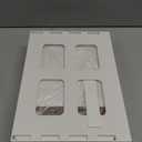 2 Pack Under Desk Drawer, Large & Medium Self-Adhesive Under Desk Organizer, Hidden Under Desk Storage Box Cosmetics Case Stick On Under Table Tray Holder for Cutlery, Office Supplies, Stationery (White)