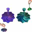 2Pack Sensory Fidget Star – 3D Printed Expandable Star Toy with Handle, Whirling Fractal Spinner for Stress Relief, Focus & Mindful Play, Transformable Desk Fidget Gadget (4.3 Inch)