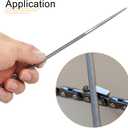 HARFINGTON 6pcs Chainsaw File, 11/64"(4.5mm) Round Sharpening Hand Files Tool with Spiral Cut for Chain Chainsaw Sharpening, Grinding