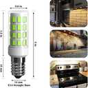 E14 LED Bulbs 3 Pack E14 European Screw Base for Electric Window Candle Lamp,Refrigerator Bulb E14 Cooker Hood Oven Bulb,3.5W Equivalent to35W Incandescent Bulb 350LM AC120V (DaylightWhite6000K)