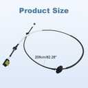 WMPHE Automatic Transmission Gear Shift Cable Replacement for YC2Z-7E395-AC YC2Z7E395AC Compatible with Ford Econoline E-150 E-250 E-350 1997-2004 Shifter Control Cable