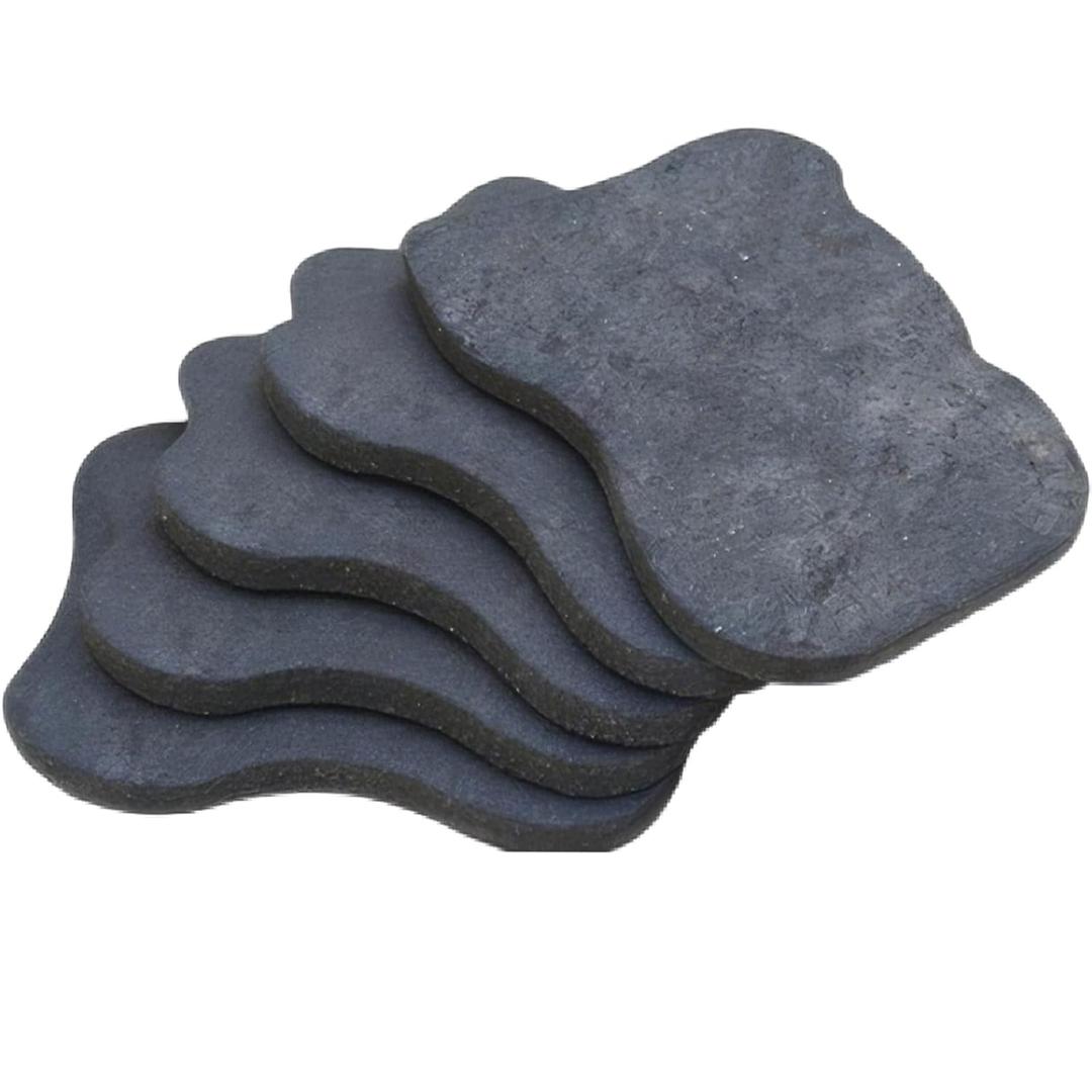 5 Pcs Yard Stepping Stones Outdoor Non Slip Garden Walkway Stonesfor Yard Lawn Patio Pathway Grey Stepping Stone,Rubber Stepping Stones Outdoor (5)