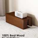 YECAYE Wooden Cable Management Box, Power Strip Cord Organizer Box, Cord Hider for Office, Living Room, Bedroom,Magnetic Lid Design, Cable Organizer for Desk, Wire Management
