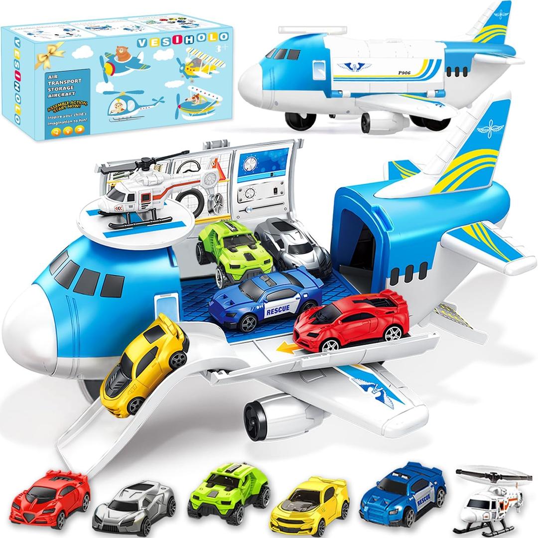 Airplane Toy, Airplane Toys for 3 Years Old, Airplane for Toddlers, Toys for 3+ Year Old Boys, Toy Airplane for Boys Age 4-7, 3+ 4 5, Aeroplane Toy, Plane Toy for Birthday, Christmas Gift