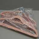 HOUSE DAY Velvet Hangers 20 Pack, Non-Slip Hangers with Tie Bar, Premium Standard Clothes Hangers Slim Felt Hanger 360 Swivel Hook for Closet Organized Storage Elegance Pink 72g/Pc