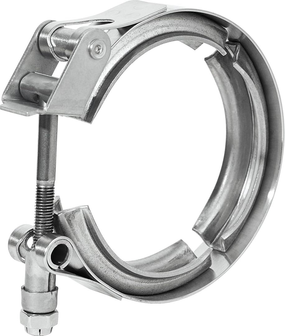 5 Inch Quick Release V Band Clamp Stainless Steel 304 V-Band Bolt Clamp for Exhaust Pipe Flanges