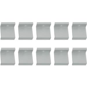 10 Pcs Adjustable Solar Panel Mount End Clamp, Solar Panel Attachment Mounting Bracket Roof Mount End Clips, Solar End Clamp Solar Panel Mounting Z Bracket Clamps(35mm)