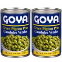 Goya Green Pigeon Peas, Canned, Goya Gandules Beans Canned, Non GMO, High Fiber, Vegan, Gluten-Free Pantry Staple, Pack of 2 (15 oz Cans), Best  By Oct 2028