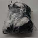 Geyoga Women's Santa Claus Costume Set Velvet Dress with Belt Women's Xmas Striped Tights Santa Hat Set Dress Cosplay (Large, Green)